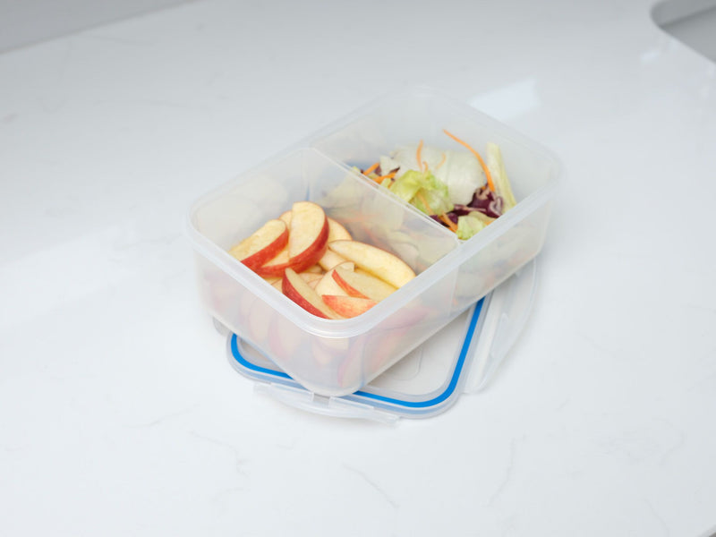 Addis Clip Tight 1.2L Rectangular Lunch Box with Division