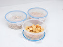 Addis Clip Tight 700ml Round Food Storage Container 3 Pack