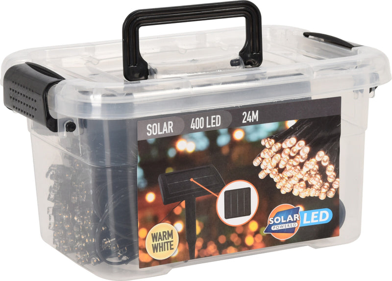 Solar Christmas Lights 400 LED - Warm White