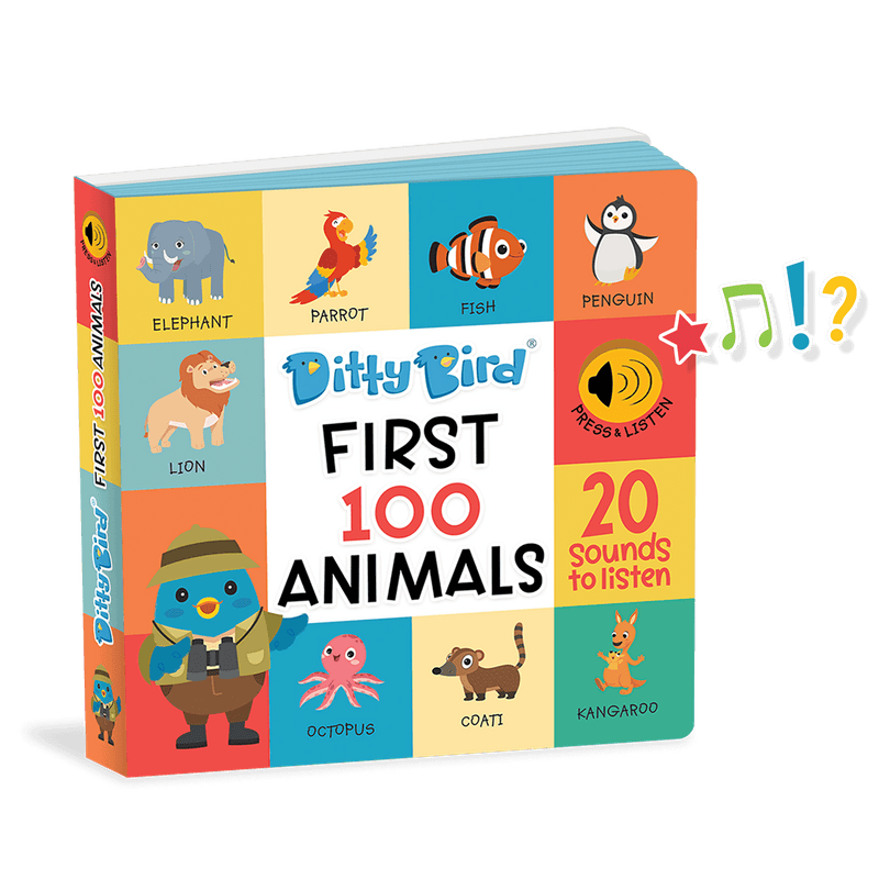 Ditty Bird First 100 Animals Sound Book