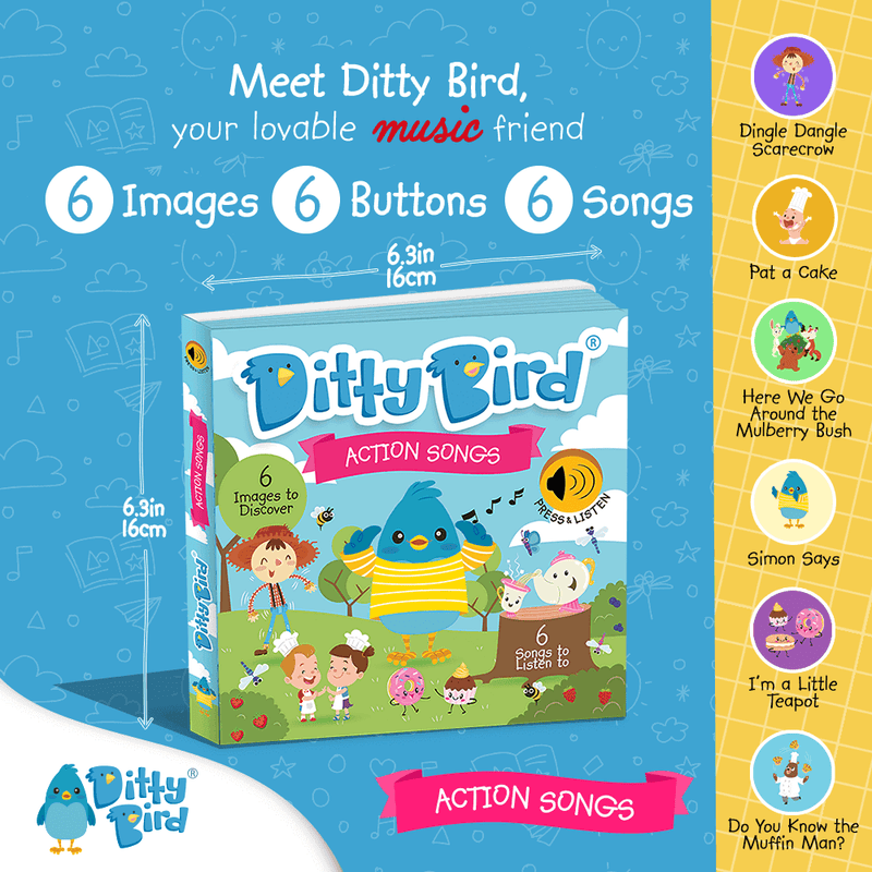 Ditty Bird Action Songs Sound Book