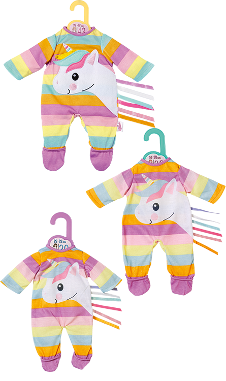 Dolly Moda Outfit For 43cm Dolls - Unicorn Romper