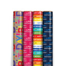 Happy Birthday Gift Wrap 3m Assorted