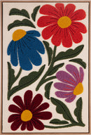 Autumn Flowers Linen Wall Decor Assorted