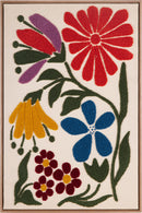 Autumn Flowers Linen Wall Decor Assorted
