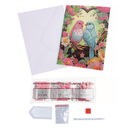 Crystal Art Card 12.6cm x 17.5cm - Floral Birds