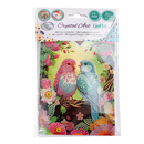 Crystal Art Card 12.6cm x 17.5cm - Floral Birds
