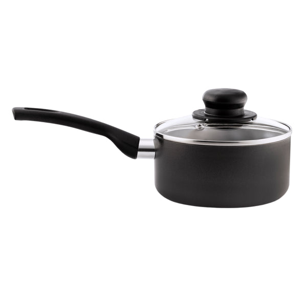 Non-Stick Saucepan & Glass Lid 16cm