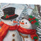 Crystal Art Card 18cm x 18cm - Frosty & Merry