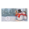 Crystal Art Card 18cm x 18cm - Frosty & Merry