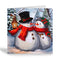 Crystal Art Card 18cm x 18cm - Frosty & Merry