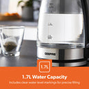Geepas Kettle 1.7L Glass