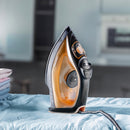 Geepas Black & Gold Steam Iron 1800W