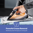 Geepas Black & Gold Steam Iron 1800W