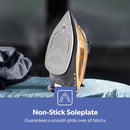 Geepas Black & Gold Steam Iron 1800W