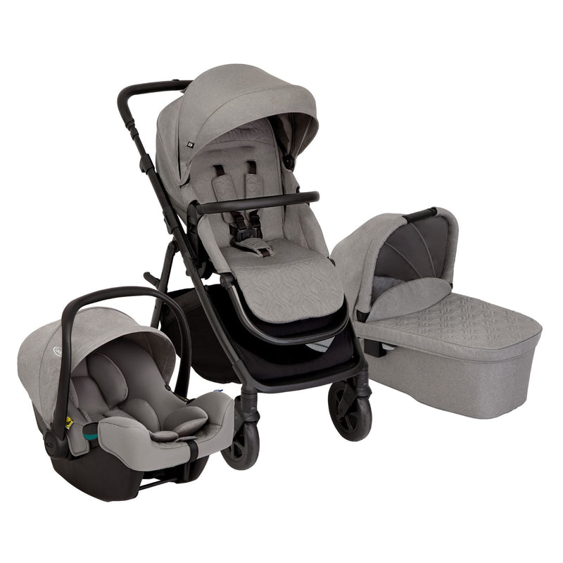 Graco Near2Me DLX Trio Complete 360° Travel System - Ash Grey