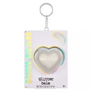 Mini Glam Heart Glitter Balm Keyring Assorted