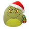 Squishmallows The Grinch Plush 8" - Grinch In Santa Hat