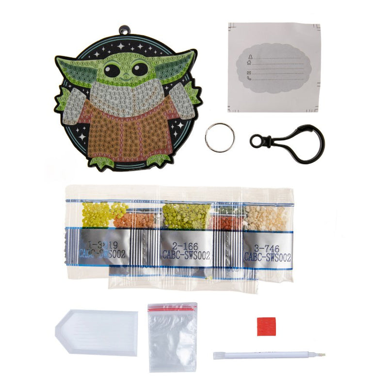 Crystal Art Bag Charm Kit - Star Wars Grogu