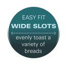 Essentials 4 Slice Toaster in Black from Hamilton Beach