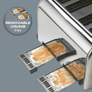 Hamilton Beach Rise 4 Slice Toaster - Brushed & Polished Stainless Steel
