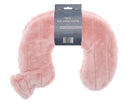 Neck Hot Water Bottles with Faux Fur Cover - Pink