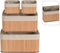 Bamboo Storage Basket 4 Piece Set