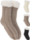 Knitted Slipper Socks - Womens