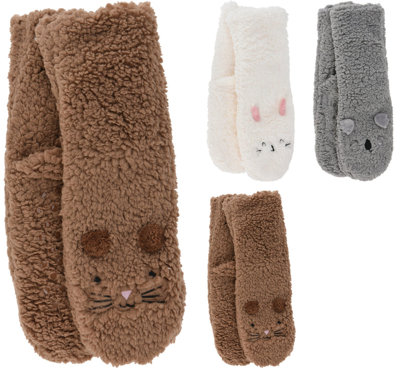 Kids Slipper Socks Animal Assorted