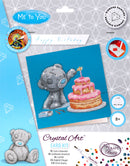 Crystal Art Card 18cm x 18cm - Tatty Teddy "Happy Birthday"