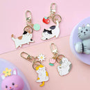 KENJI Mima Metal Cat Keyring