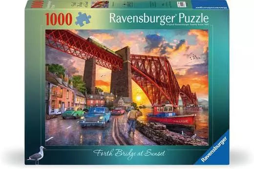 Forth Bridge At Sunset 1000pc Jigsaw Puzzle