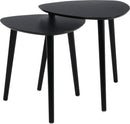 Set of 2 Side Tables - Black