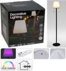Standing Colour Changing Outdoor/Indoor Lamp in Black