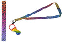 Rock Dummy With Rainbow Leopard Lanyard