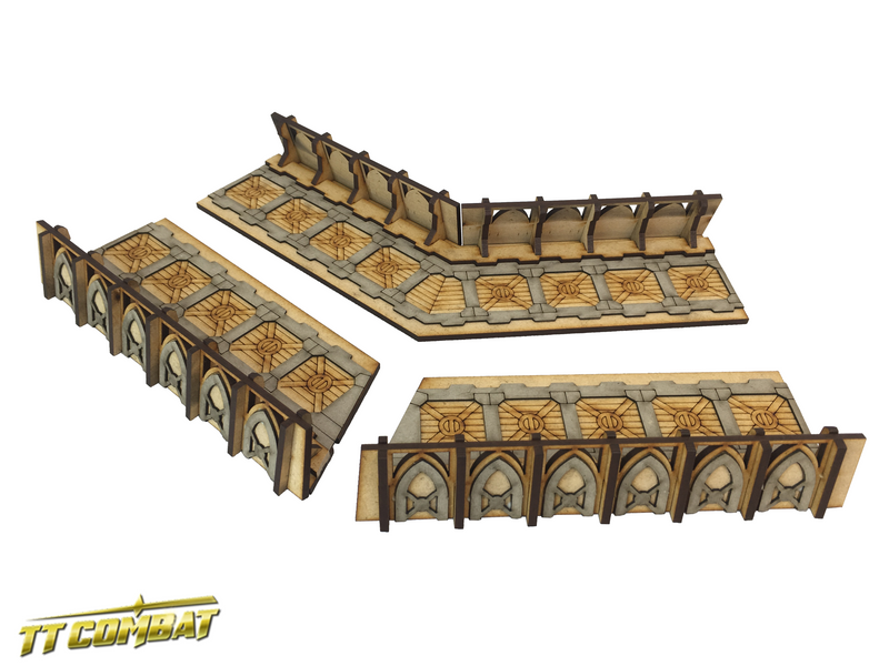 TTCombat Fortified Large Corner Sections