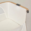 Silver Cross Lunar Bedside Crib - Oatmeal