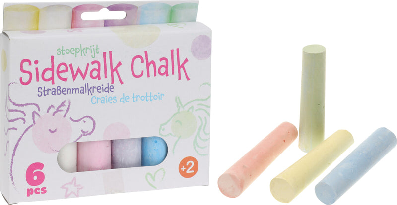 Jumbo Pavement Chalk 6 Pack