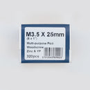 Standard Woodscrew 3.5 x 25mm Boxed
