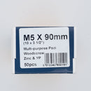 Standard Woodscrew 5.0 x 90mm Boxed