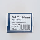 Standard Woodscrew 6.0 x 120mm Boxed
