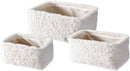 Faux Fur Storage Basket - Set of 3