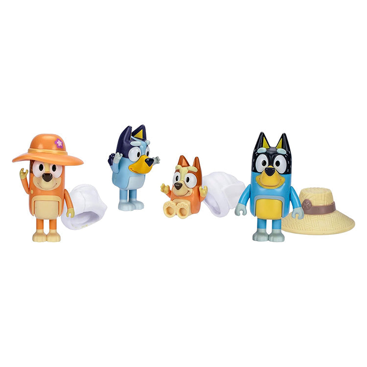 Bluey Family Trip Figure 4pk