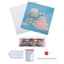 Crystal Art Card 18cm x 18cm - Tatty Teddy "Happy Birthday"