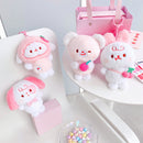 KENJI Fluffy Pink Lover Keyring