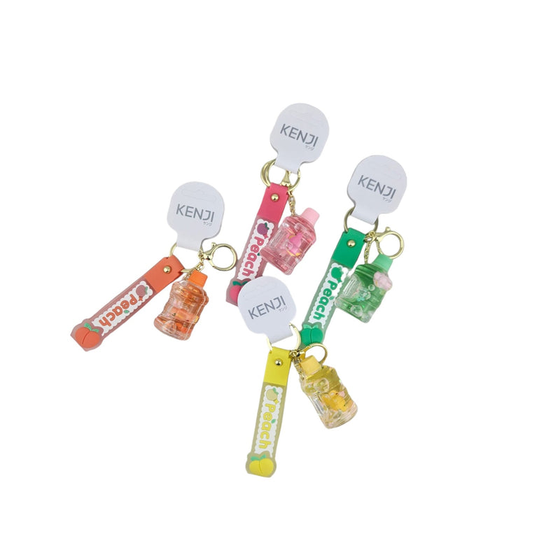 KENJI Mima Arcylic Peach Bottle Keyring