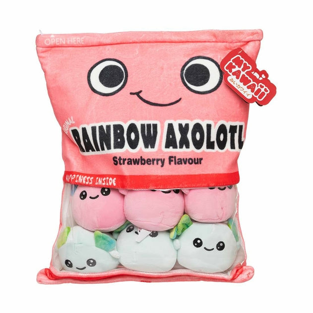 My Kawaii Rainbow Axolotl Pudding Pillow