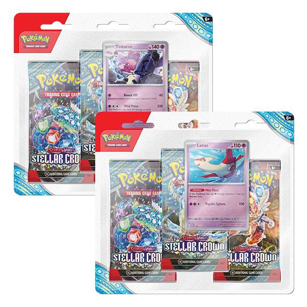 Pokemon Scarlet & Violet Stellar Crown Booster 3 Pack