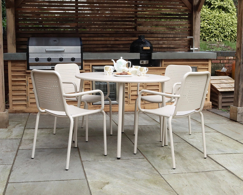 Porto Champagne 4 Seater Dining Set