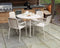 Porto Champagne 4 Seater Dining Set